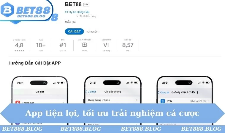 App tiện lợi, tối ưu trải nghiệm cá cược App tiện lợi, tối ưu trải nghiệm cá cược
