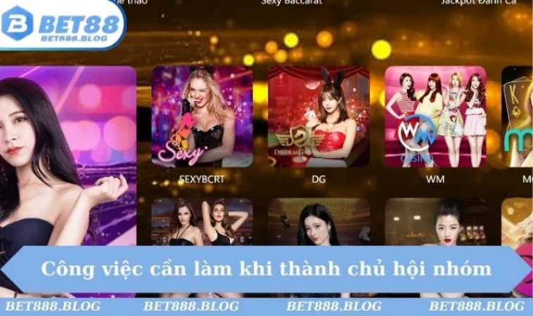 Công việc cần làm khi thành chủ hội nhóm