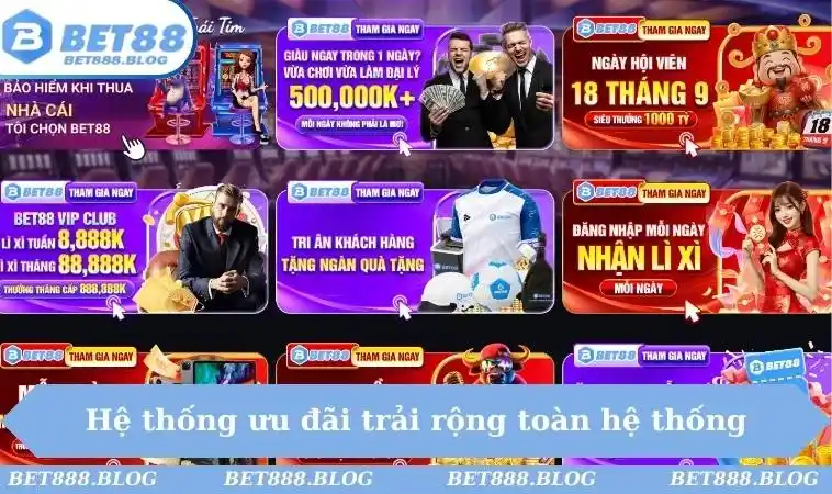 Hệ thống ưu đãi trải rộng toàn hệ thống Hệ thống ưu đãi trải rộng toàn hệ thống