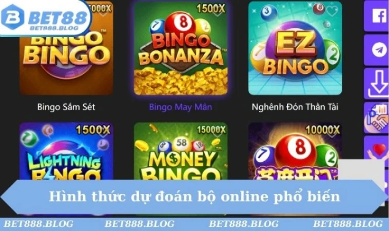 Hình thức dự đoán bộ online phổ biến