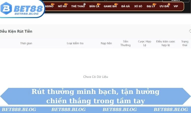Rút thưởng minh bạch, tận hưởng chiến thắng trong tầm tay
