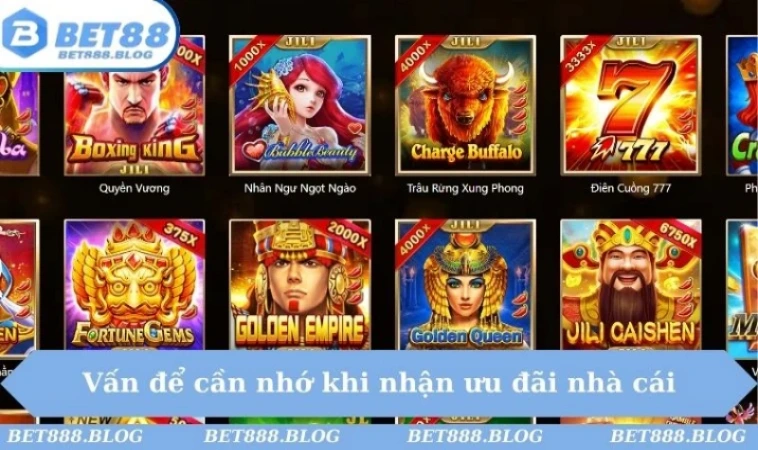 Vấn để cần nhớ khi nhận ưu đãi nhà cái